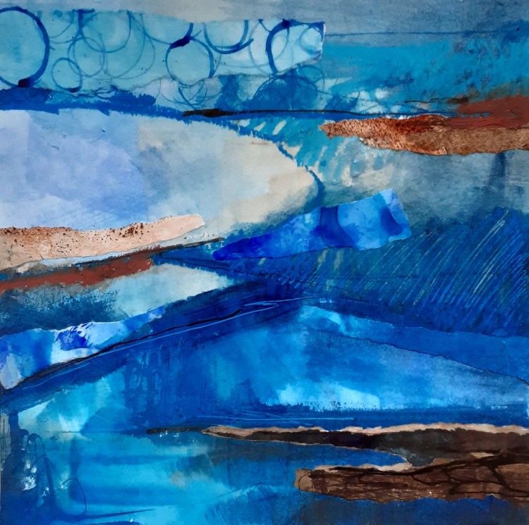 mixed media on card 25x25 42